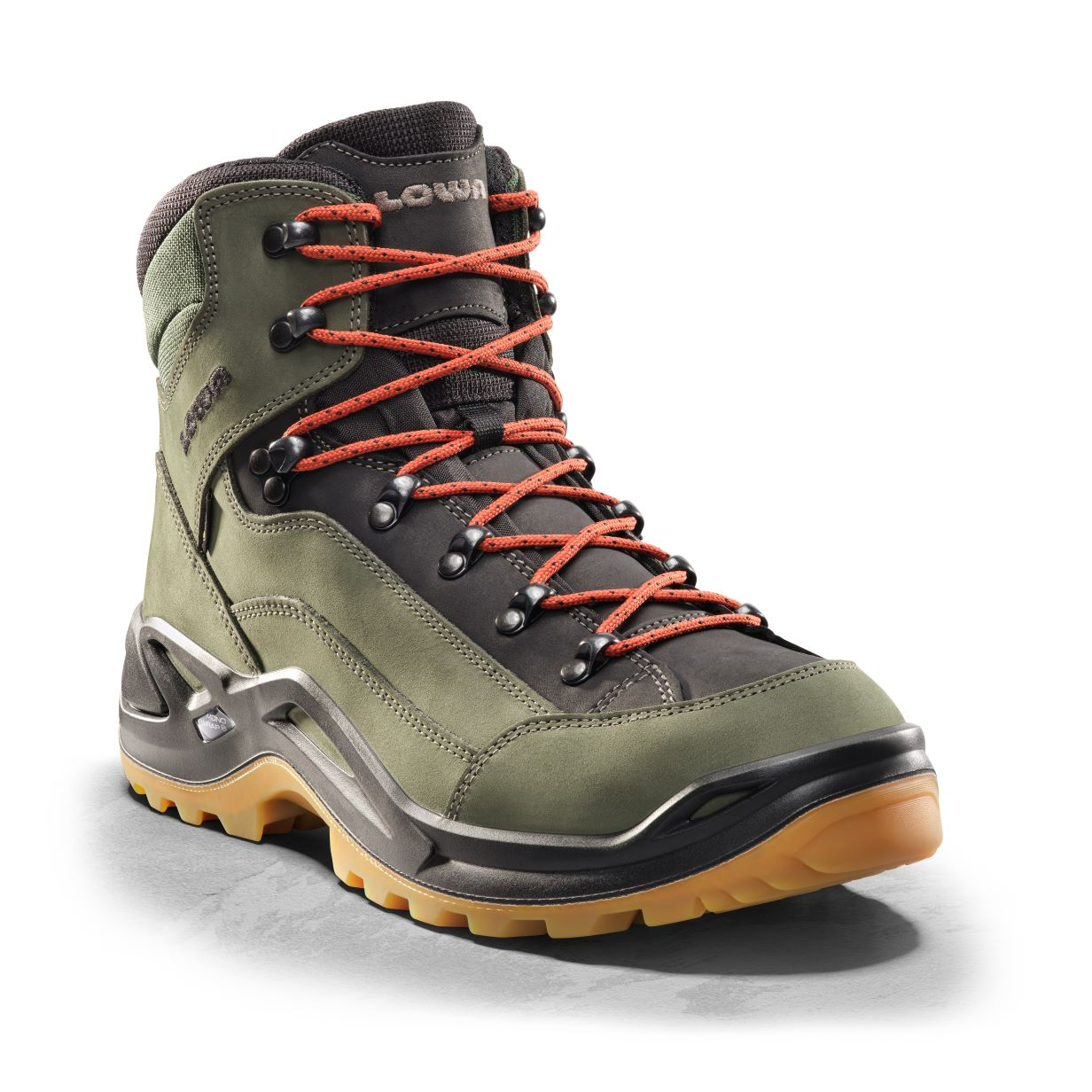 LOWA Renegade GTX Mid Men's Walking Boot - 25th Anniversary Edition Forest/Orange