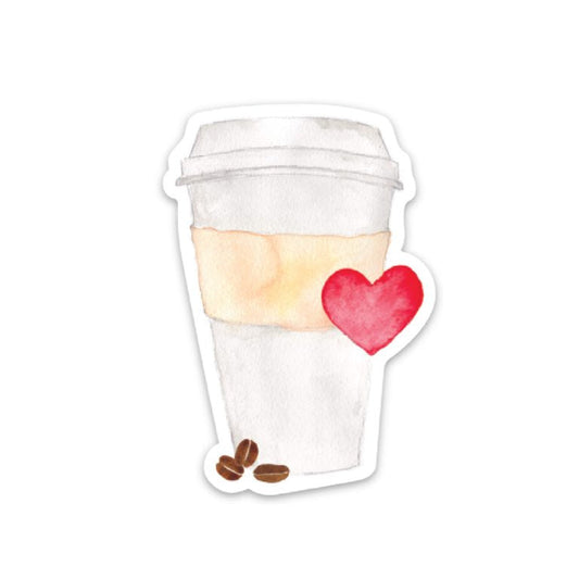 COFFEE LOVE VINYL STICKER