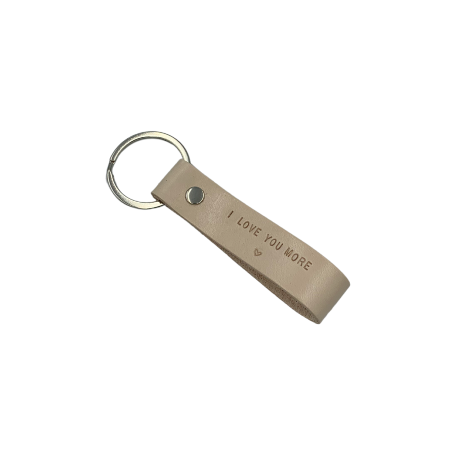 Natural Leather Keyring