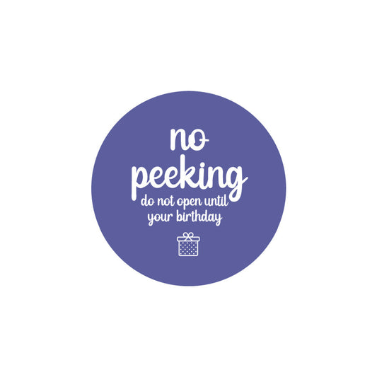 NO PEEKING STICKER (BIRTHDAY)