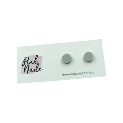 'PIPPA' STUDS - MATTE GREY