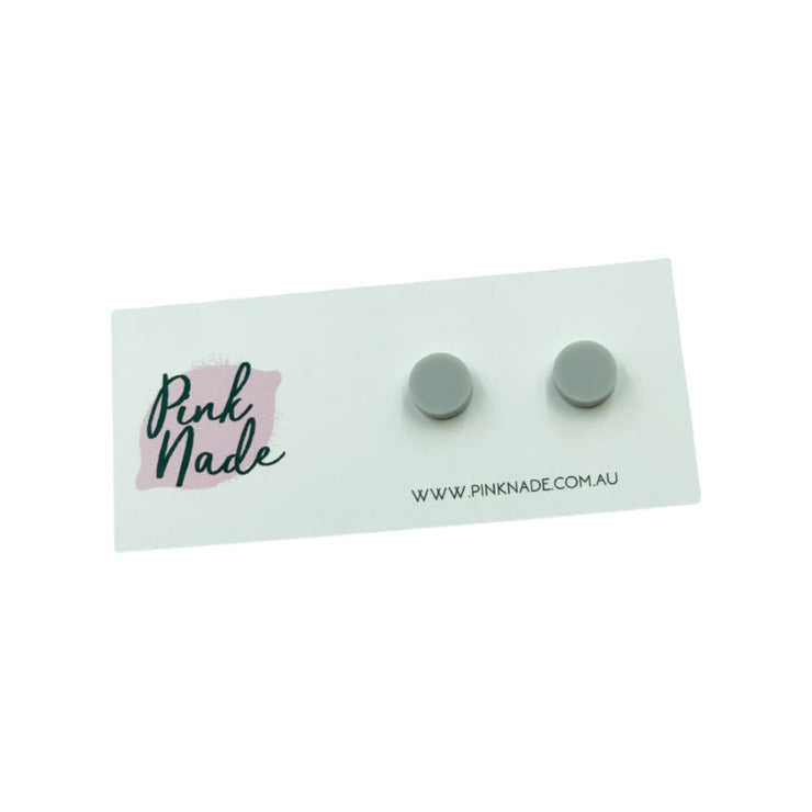 'PIPPA' STUDS - MATTE GREY